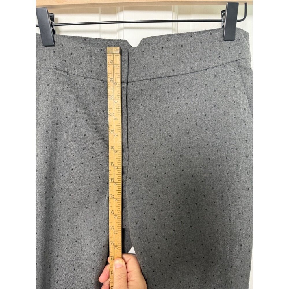 LOFT Petite Marisa Women's Grey with Black Dots Pant Size 4P - Picture 9 of 13